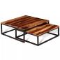 Preview: 2-tlg. Satztisch-Set Massivholz Palisander