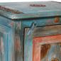Preview: Nachttisch Massiv Mangoholz Blau