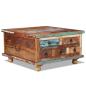 Preview: Couchtisch Altholz 70x70x38 cm
