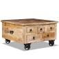 Preview: Couchtisch Raues Mangoholz 70x70x40 cm