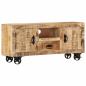 Preview: TV-Schrank Raues Mangoholz 110x30x50 cm