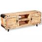 Preview: TV-Schrank Raues Mangoholz 120x30x50 cm