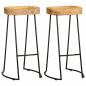 Preview: Barhocker 2 Stk. Mango Massivholz