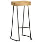 Preview: Barhocker 2 Stk. Mango Massivholz
