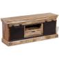 Preview: TV-Schrank mit 2 Schiebetüren Massivholz Mango 110x30x45 cm