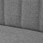 Preview: Sofa Stoff 117 x 55,5 x 77 cm Hellgrau