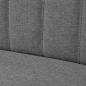 Preview: Sofa Stoff 117 x 55,5 x 77 cm Hellgrau