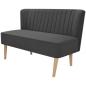 Preview: Sofa Stoff 117x55,5x77 cm Dunkelgrau   