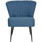 Preview: Cocktailsessel Blau Stoff