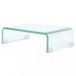 Preview: TV-Tisch/Bildschirmerhöhung Glas Transparent 40x25x11 cm