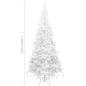 Preview: Künstlicher Weihnachtsbaum L 240 cm Weiß
