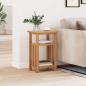 Preview: Beistelltisch mit Zeitungsablage 27x35x55 cm Massivholz Eiche 