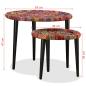 Preview: Couchtisch-Set 2 Stk. Chindi-Gewebe Mehrfarbig