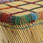 Preview: Couchtisch Bambus mit Chindi-Details Mehrfarbig