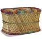 Preview: Couchtisch Bambus mit Chindi-Details Mehrfarbig