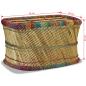Preview: Couchtisch Bambus mit Chindi-Details Mehrfarbig