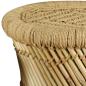 Preview: Hocker 2 Stk. Bambus und Jute