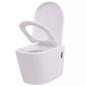 Preview: Wandmontierte Toilette Keramik Weiß