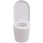 Preview: Wandmontierte Toilette Keramik Weiß
