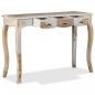 Preview: Konsolentisch mit 3 Schubladen Massivholz 110x40x76 cm
