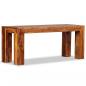 Preview: Sitzbank Massivholz 110x35x45 cm