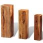 Preview: 3-teilige Blumentreppe Massivholz Braun