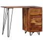 Preview: Schreibtisch mit 1 Schublade und 1 Schrank Massivholz