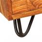Preview: Schreibtisch mit 1 Schublade und 1 Schrank Massivholz