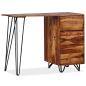 Preview: Schreibtisch mit 1 Schublade und 1 Schrank Massivholz Akazie