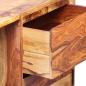 Preview: Schreibtisch mit 1 Schublade und 1 Schrank Massivholz Akazie