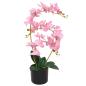 Preview: Künstliche Orchidee mit Topf 65 cm Rosa