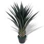 Preview: ARDEBO.de - Künstliche Yucca-Pflanze mit Topf 85 cm Grün