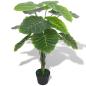 Preview: Künstliche Taro Pflanze mit Topf 85 cm Grün