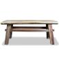 Preview: Bank Altholz Massiv 100 x 28 x 43 cm