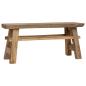 Preview: Bank Altholz Massiv 100 x 28 x 43 cm