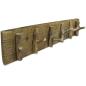 Preview: Garderobenleiste Altholz Massiv 60 x 15 cm