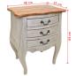 Preview: Nachttisch Altholz Massiv 48x35x64 cm