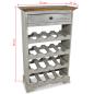 Preview: Weinregal Recyceltes Massivholz 55 x 23 x 85 cm