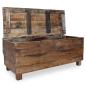 Preview: Sitzbank Massives Mahagoniholz 86x40x60 cm