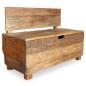 Preview: Sitzbank Massives Mahagoniholz 86x40x60 cm