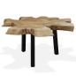 Preview: Couchtisch Massivholz Teak 80x70x38 cm