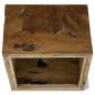 Preview: Couchtisch 50x50x35 cm Teakholz Braun