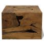Preview: Couchtisch 50x50x35 cm Teakholz Braun