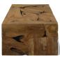 Preview: Couchtisch 90x50x30 cm Teakholz Braun