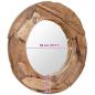 Preview: Dekorativer Spiegel Teak 80 cm Rund