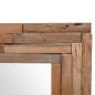 Preview: Dekorativer Spiegel Teak 60 x 60 cm Quadratisch