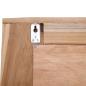 Preview: Dekorativer Spiegel Teak 60 x 60 cm Quadratisch