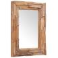 Preview: Dekorativer Spiegel Teak 90 x 60 cm Rechteckig