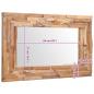 Preview: Dekorativer Spiegel Teak 90 x 60 cm Rechteckig