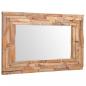 Preview: Dekorativer Spiegel Teak 90 x 60 cm Rechteckig